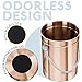 EPICA Countertop Compost Bin Kitchen | 1.3 Gallon | Odorless Composting Bin with Carbon Filters | Indoor Compost Bin with Lid | Stainless Steel Kitchen Composter for Food Scraps & Waste Recycling