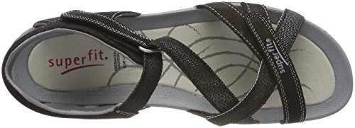 Superfit Nancy, Sandali Aperti per Ragazza, Nero