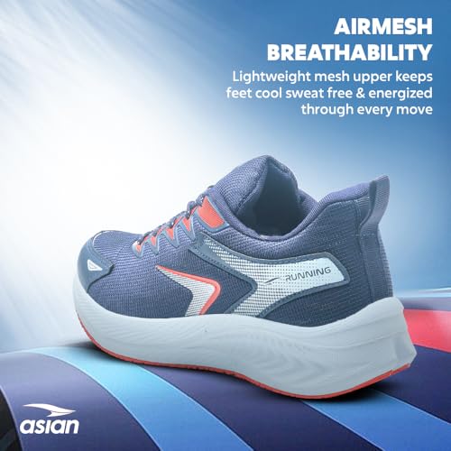 Image of ASIAN Boss-26 Running Shoes for Men | Lightweight Casual Sports Shoes for Walking, Jogging, Gym Boys Stylish Sneaker with Breathable & Anti-Slip Durable Sole