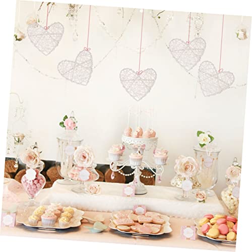 Corazones de mimbre artesanales para detalles de bodas y proyectos de manualidades en casa 7