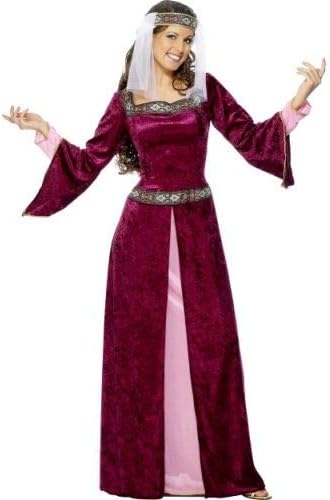SmiffysWomen's Maid Marion Costume, Dress and Headpiece, Tales of Old England,