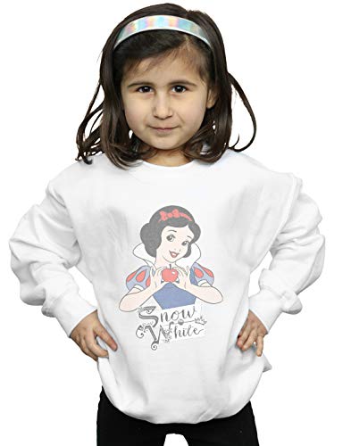 Disney Princess Girls Snow White Apple Sweatshirt White 9-11 Years