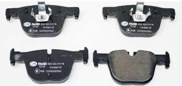 Replacement For Compatible With 34-21-6-850-570 Hella Pagid 2-Wheel Set Brake Pad Sets Rear Sedan for BMW 335i