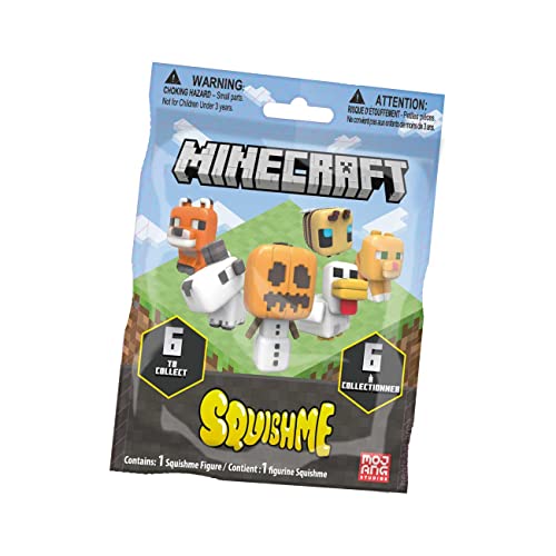 Just Toys LLC Minecraft SquishMe série 3 - conjunto de figuras de 6 figuras (1 personagem JTMIN-35114)