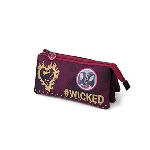Los Descendientes 3 Burdeos Estuche Portatodo Triple