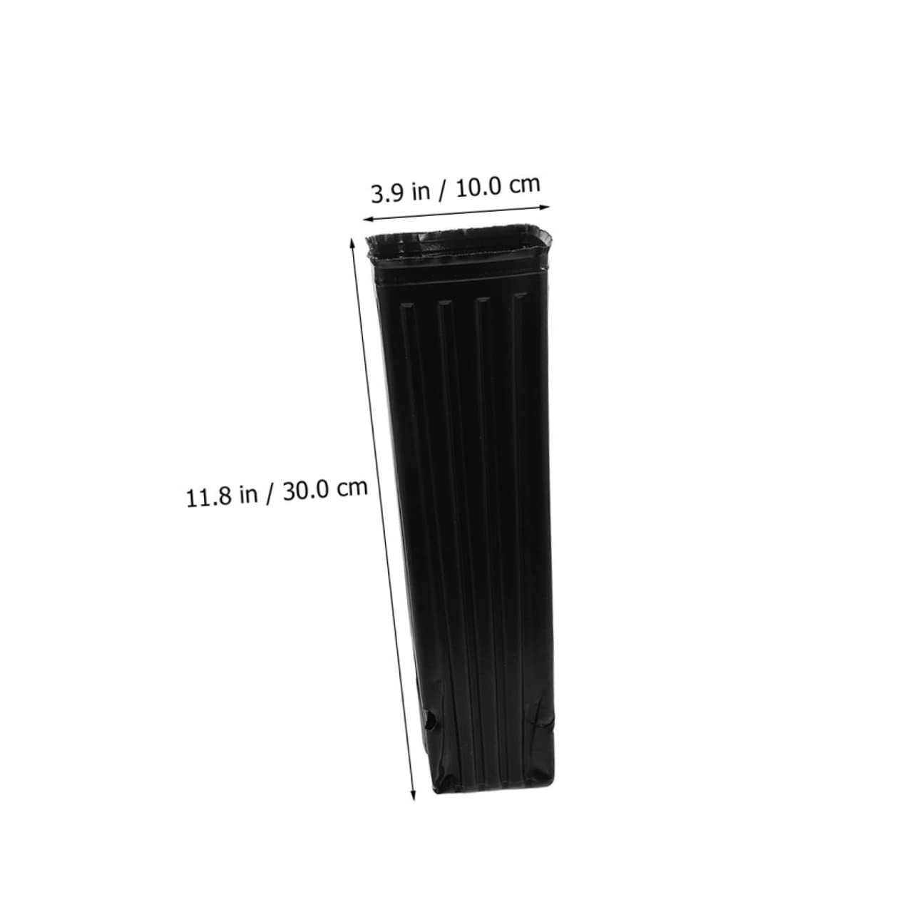 BESPORTBLE Macetas para Plantas 60piezas Copa de Cultivo de Plantas Negro 30X10X10Cm Protección de Permeabilidad al Agua Adecuado para Árboles y Hortalizas