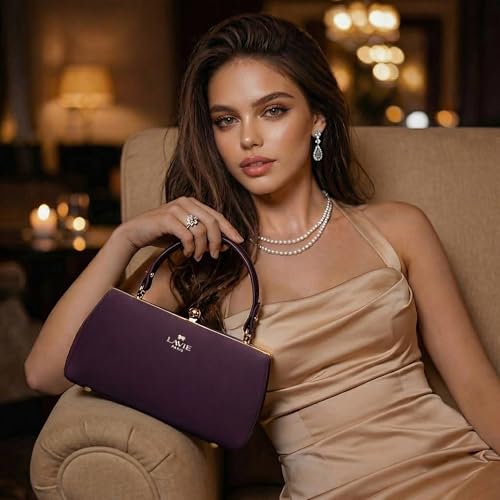 Image of LAVIE PARIS Women's Dorie Frame Satchel Bag | Satchel Handbag for Work | Ladies Purse | Stylish Shoulder Bag | Gift for Women