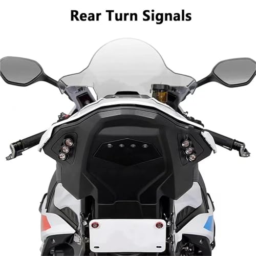 Feu arrière LED intégré pour BMW S1000RR 2023-2025 clignotant bleu