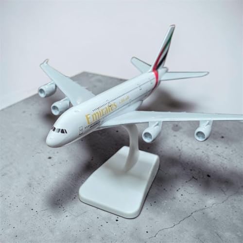 Image of Aeroplane Airways Airlines Scale Model Only for Display, Die Cast Metal Aircraft Highly Detailed Replica Gift for Aviation Enthusiasts for Kid 20CM (EmiratesAir)