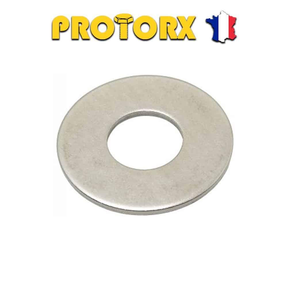 200 rondelle piatte larghe scollate tipo L 4 mm - NFE 25514 - acciaio inox A2 - D-Work