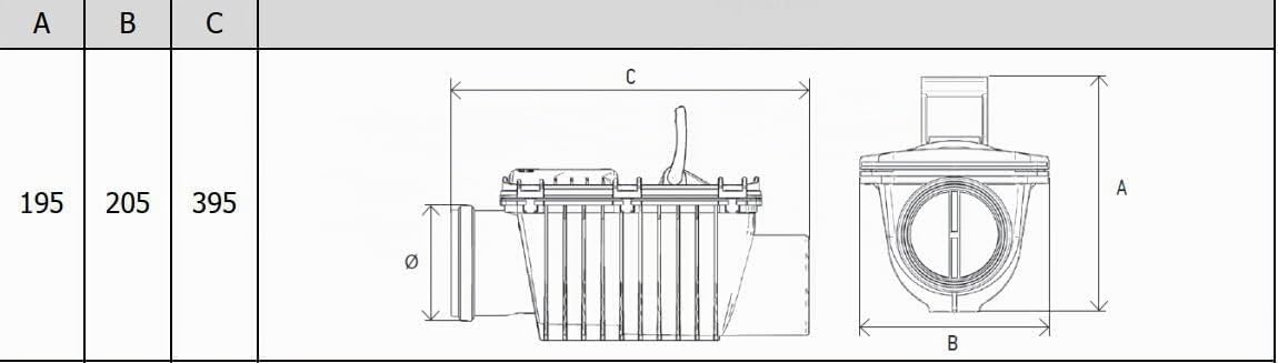 Clapet anti-retour DN110 double clapet – protection contre les refoulements d’eaux usées – fermeture manuelle – joints étanches – éléments en acier inoxydable - 110mm