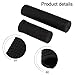 Non-Slip ABS for Bike Grip for Mountain for Bike and Road for Bike – Ergonomic Comfortable Handlebar Grip, 120mm Length, Black (Pair)(Long + Short Grips)