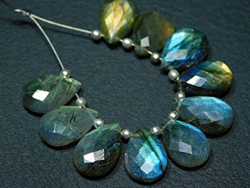 Labradorite naturelle en perles briolettes pour créer des bijoux protecteurs