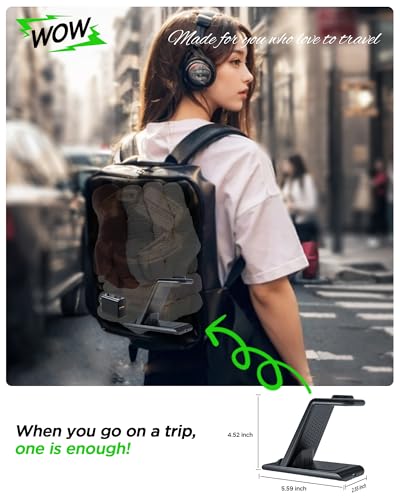 Image of Wireless Charging Station for Samsung Galaxy Watch 8 /7 /6 /5 /4 /3,S26 Ultra | Wireless Charger Samsung Phone Stand for Galaxy S25 /S24 /S23 /S22 /Note,Buds4 /4 Pro /3 /2 Pro /Live Multiple Devices Not for Watch9