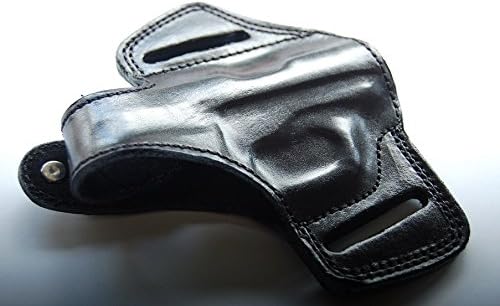 Cal38 Leather Belt OWB Holster for Beretta 20,21A Bobcat (R.H) Black Tan