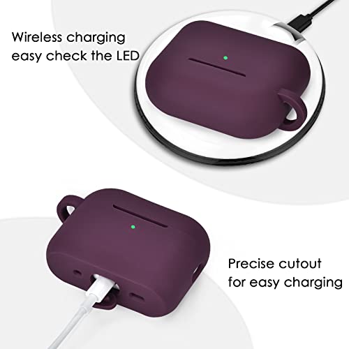 Image of Case for Airpods Pro 1st 2nd Generation - VISOOM Airpods Pro 1 /2 Cases Cover Women Silicone iPod Pro 2 Earbuds Wireless Charging Case Girl Bling Keychain for Apple Airpod Gen Pro 2