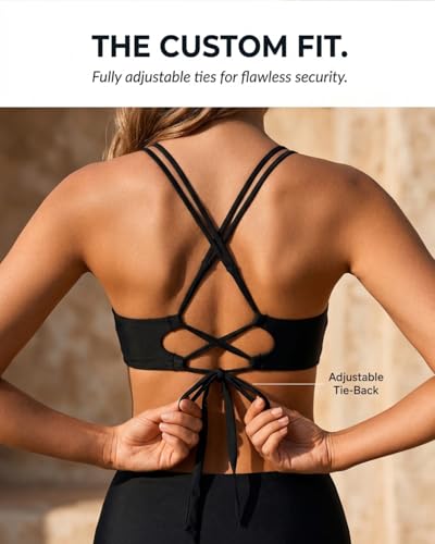 Image of Holipick Twist Front Bikini Tops for Women - Push Up Bathing Suit Top Padded Swimsuit Top