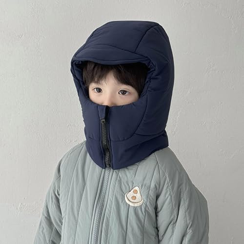 Children's Down Scarf Hat Windproof Neck Warmer for Age 3-8T Infants Kids Warm and Soft for Winter Outdoor Activity4