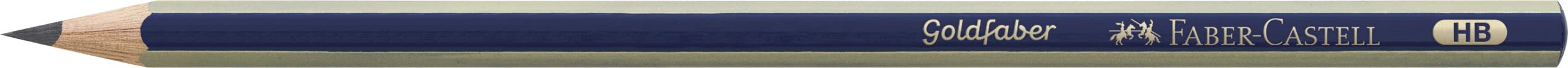 Faber-Castell B-1221-HB-2 - Blíster con 2 lápices de grafito Goldfaber 1221, graduación HB