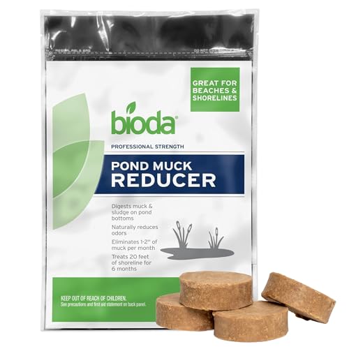 Bioda Pond Muck and Sludge Remover | Natural Pond Muck Reducer & Sludge Remover Pucks | 4 oz - 12 Count