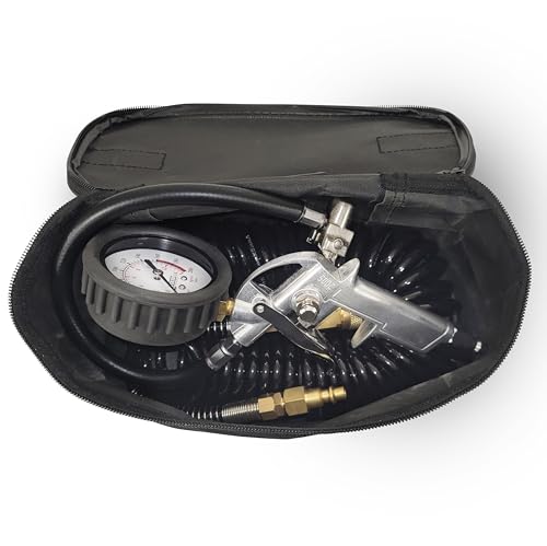 Image of VIAIR 00047 Tire Inflation Kit with 2.5 inch Mechanical Gauge Tire Gun (200 PSI), 1 Pack