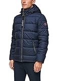gefüttert s.Oliver Herren Warme Steppjacke mit abnehmbarer Kapuze dark blue L