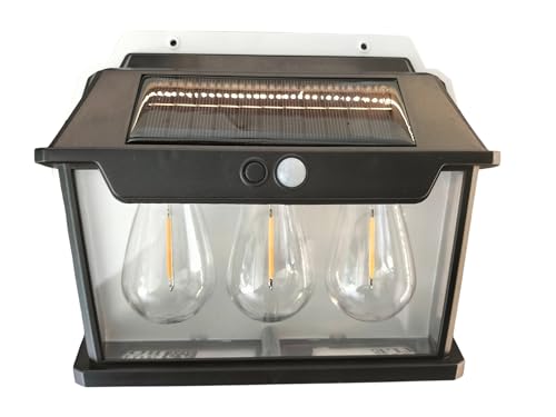 Solar Wall Lights Outdoor | Motion Sensor Waterproof LED 3 Modes Sconce Solar Lamp | Auto-Charging Exterior Security Light for Porch, Patio, Garden,...