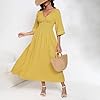 Women's Summer Maxi Dress Romantic V-Neck Exaggera... #1