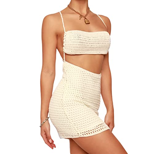 Sdghg LZM-S2DXBR-M5-EA2 Knit Mini Dress For Women Sexy Backless Bodycon Dress Sleeveless Spaghetti Strap Short Dress Summer Streetwear thumb #3