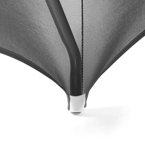 Image of Peomeise 2PCS 6FT Spandex Table Cover Rectangular Stretch Spandex Tablecloth (Gray,6FT)