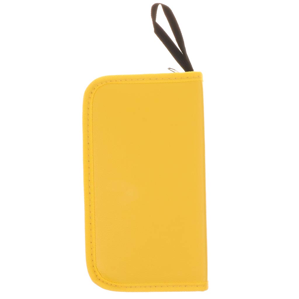 Durable Barber Hairdressing Bag Barber Leather Bag Beauty Brushes Kit Yellow-image-43