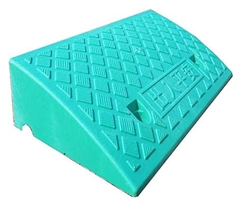 Rampas de Auto 13.5CM, Rampas de Plástico, Alfombrilla Triangular Antideslizante, Área Pública Exterior, Rampas para Bordillos, Color Verde, Tamaño 50 x 27 x 13.5CM miniatura 1