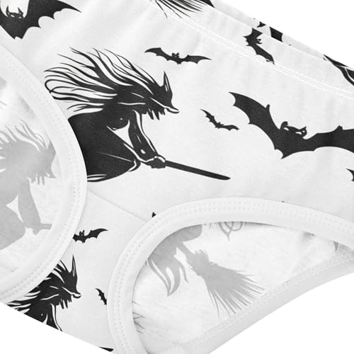 Toddlers Underwear Floral 2t Cotton Panties Little Girl Stylish Kids Undies Briefs Witch Broomstick Halloween4