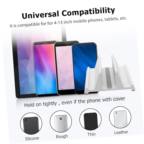 Soporte vertical ajustable para laptop y tablet Homoyoyo blanco miniatura 3