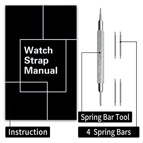 MEGALITH NATO Nylon Bands Pack of 4 16mm 18mm 20mm 22mm 24mm Ballistic Zulu Watch Strap Stainless Steel Buckle Black
