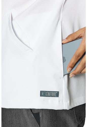 Image of Med Couture Women's Scrub Warm-Up Jacket Raglan with 4 Pockets with Ultra Soft and Durable Fabric - MC7660