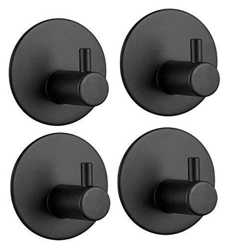 Voarge - Ganci autoadesivi in acciaio inox 304, 4