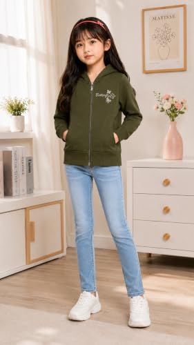 Image of ADBUCKS Girl's Cotton Hooded Sweatshirt