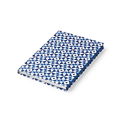 Carnet blanc non ligné A5 PdiPigna GIO PONTI rigide motif losanges pour dessin