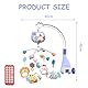 Aolso Babybett-Spielzeug, Mobile für Babybett, Baby Einschlafhilfe Musikspielzeug mit süßen Tieren, Babybett-Mobile mit Musik und Lichtern, Projektor und Fernbedienung (Kaninchenprojektion-Blau)