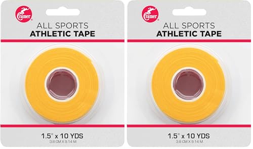 Image of Cramer Team Color Athletic Tape, Easy Tear Tape for Ankle, Wrist, & Injury Taping, Protect & Prevent Injuries, Promote Healing, Athletic Training Supplies, 1.5 inch X 10 Yard Roll, Colored AT Tape