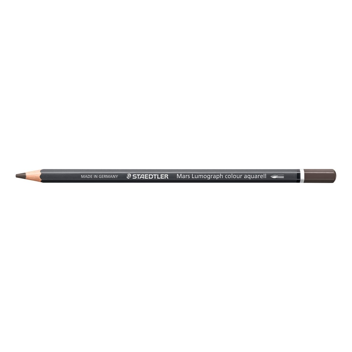 STAEDTLER Watercolour Pencil - Dark Warm Grey - Mars Lumograph Colour Aquarell - Pack of 6, 104-829