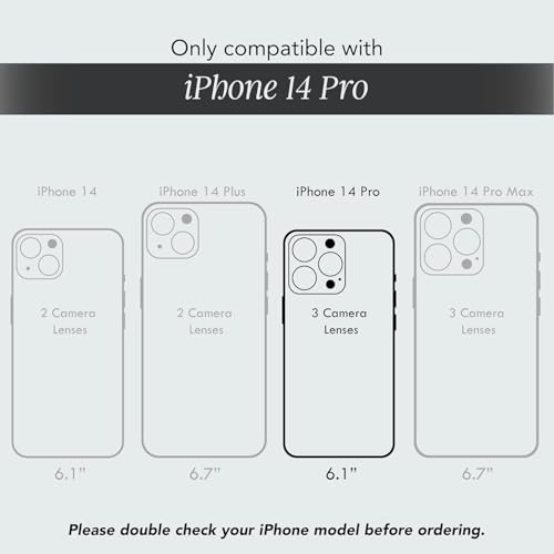 Image of COCOMII Rectangle for iPhone 14 Pro Case, Milky Way Abalone Shell