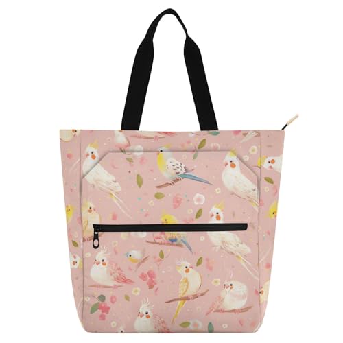 Bolsa de mano con cremallera unisex para escuela, compras y playa