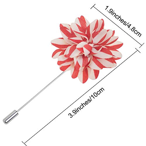 Toptie Lapel Pin Flower Boutonniere For Suit Rose For Wedding (Pack Of 12)-Set1 #TOP4