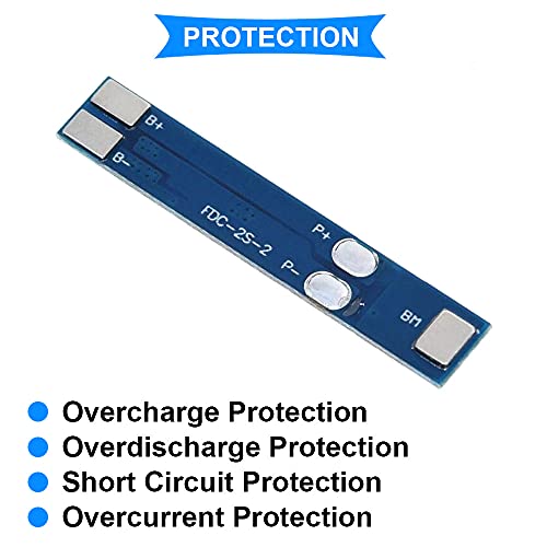 Youmile 5PCS 2S 3A 7.4V 8.4V Lithiumbatterijbeschermingsbord 18650 Opladermodule BMS PCB-beschermingsbord voor Li-ion… - Image 4