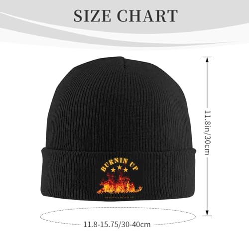 QIOEURYU Retro gestrickte Mütze Erwachsene Unisex Burnin Up Street Y2K Frühling Outdoor-Sport Maßgeschneiderte warme weiche Mützenmützen Kappen Festivalgeschenke