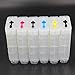 UPink 130ML x 6 Empty Refillable Ink Cartridge for HP Designjet T610 T620 T770 T790 T795;T1100/ps/MFP;T1120 T1200 T1300 T2300.
