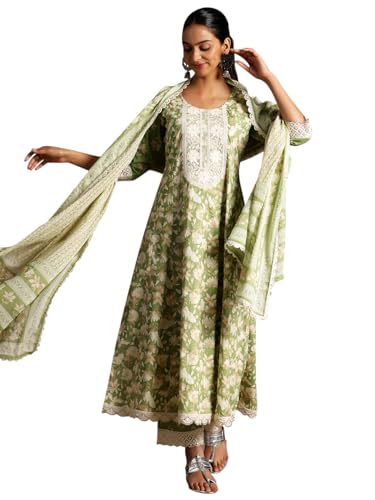 Image of Libas women's Cotton Kurta Set | daily wear suit