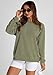 PRETTYGARDEN Women's Oversized Sweatshirt 2025 Fall Fashion Clothes Ribbed Corduroy Long Sleeve Going Out Pullover Tops (Green,Medium)